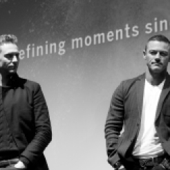 Tom Hiddleston and Luke Evans at the second screening of High-Rise at TIFF. September 14, 2015